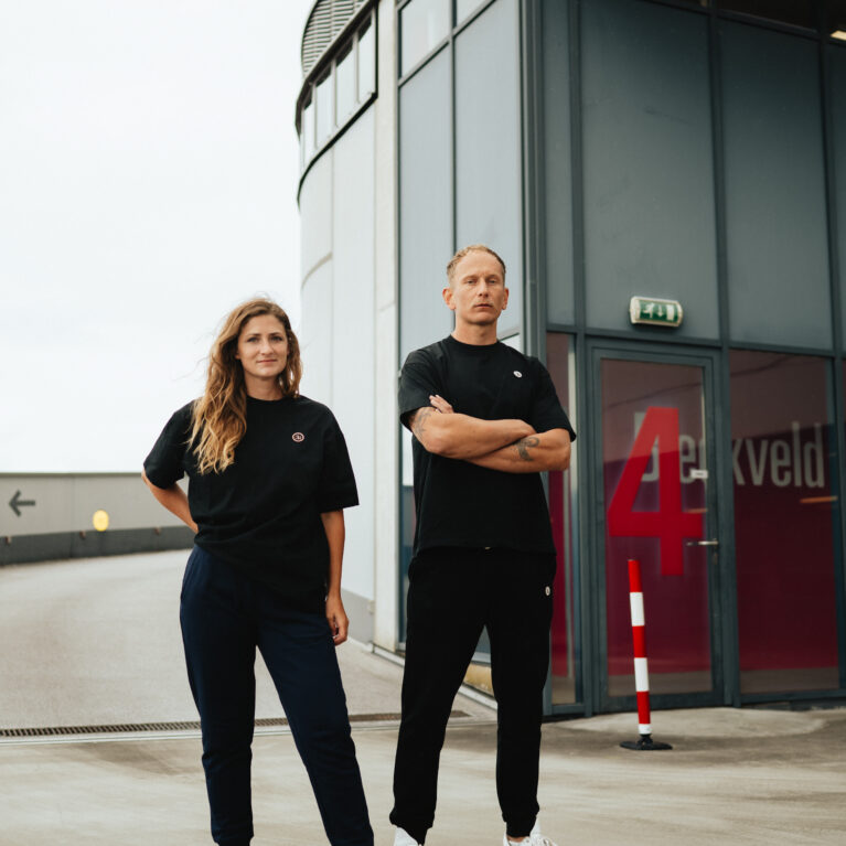 Basic T-shirt Katoen - Zwart
