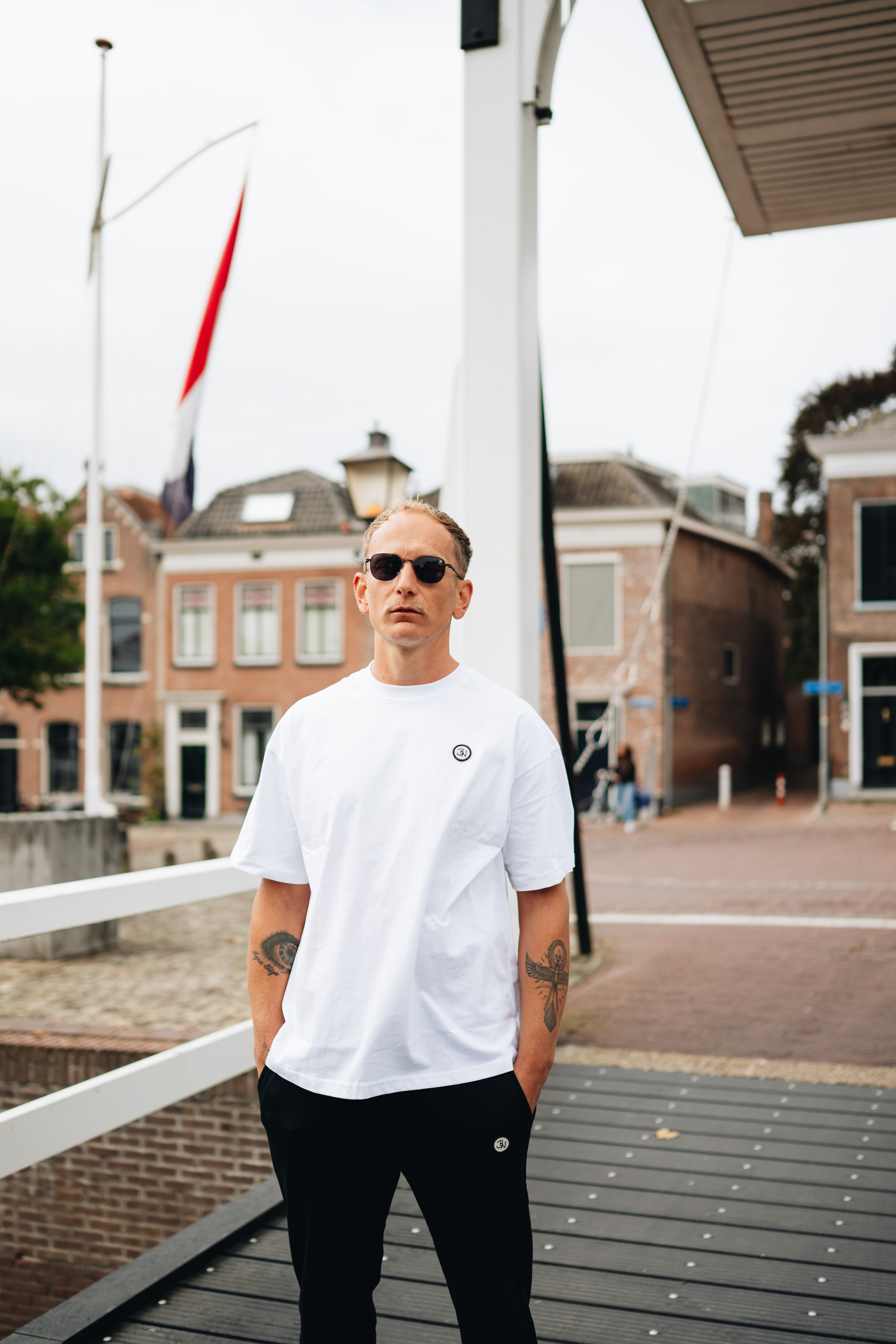 T-shirt wit katoen
